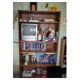 Large Bookcase, T.V. and VHS