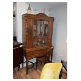 Vintage Display Cabinet, Stemware, Glassware