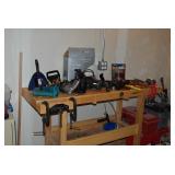 Work Bench, Small Electric Tools, Tool Boxes