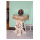 Decorative Side Table & Decor