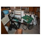 Lawn Spreader, Hose & Reel