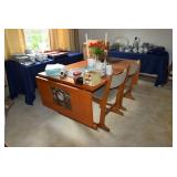 Drop Down Leaf Table & Chairs