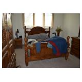 Bed, Pillows, Headboard, Footboard
