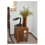 End Table, Light, Floral, Vase