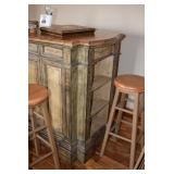 Portable Bar & 4 Stools