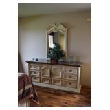 Dresser W/Mirror & Artificial Plant