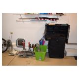 Luggage, Flag, Fan, & Garage Items