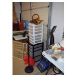 Plastic Carts W/Drawers, & Expandable Gate