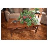 Coffee Table, Artificial Greenery