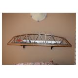 Model Train on Bridge