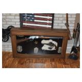 Collectible Guns in Case, Fireplace Tools, Home Decor