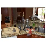 Silverware, Utensils, Glass Jars, Kitchen Items