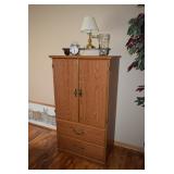 Armoire, Lamp, Home Decor