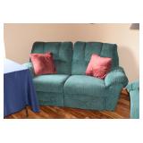 Recliner Love Seat, Pillows