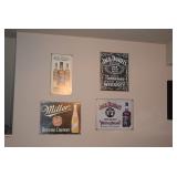 Jack Daniels & Miller Wall Art
