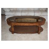 Wood & Glass Coffee Table