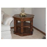 Wood & Glass Side Table