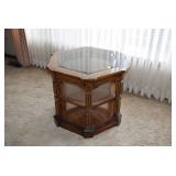 Wood & Glass Side Table