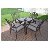 Outdoor Patio Table, 4 Chairs