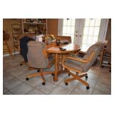 Kitchen Table, With Chairs on Wheels, Home Decor