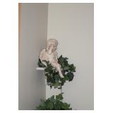 Statuary W/Artificial Greenery