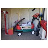 Little Tikes Wagon, Landscaping Tools