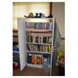 Storage Cabinet, VHS Tapes, Board Games, Books, DVD
