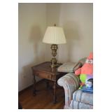 Side Table, Lamp