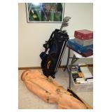 Golf Bags, Clubs, Board Games, VHS Tapes, Art