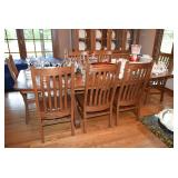 Dining Table, 8 Chairs