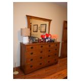 Dresser, Mirror, Lamp, Home Decor