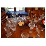 Glass Decanters, Pitcher, Candy Dishes, Stemware