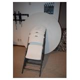 Round Folding Table, Chairs