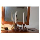 Candlestick Holders & Hurricane Lamp