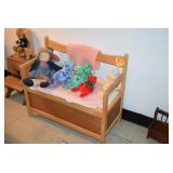 Small Toy Bench & Toys