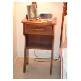 Vintage Side Table & Decor
