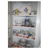 Pfaltzgraff Dishes & Display Cabinet