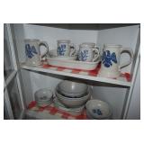  Pfaltzgraff Dishes & Display Cabinet