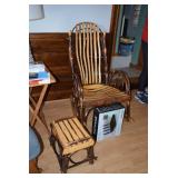 Handmade Chair and Ottoman