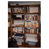 Shelving Units, Books, Electronics