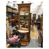 Hall Coat Rack w Shelf & Mirror