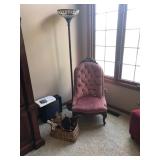 Vintage Chair, Floor Lamp, Decor 