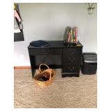 Desk, Books, & Paper Shredder