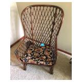 Padded Wicker Chair