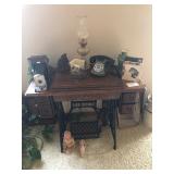Vintage Sewing Machine & Decor