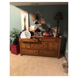 Vintage Dresser, Hats, & Hand Warmer