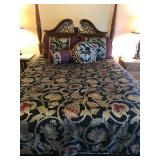 Vintage Bed, Comforter, & Pillows