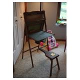 Vintage Chalkboard & Bench
