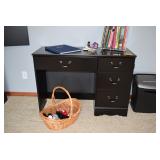 Desk, Books, Shredder, & Basket