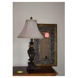 Table Lamp & Wall Mirror